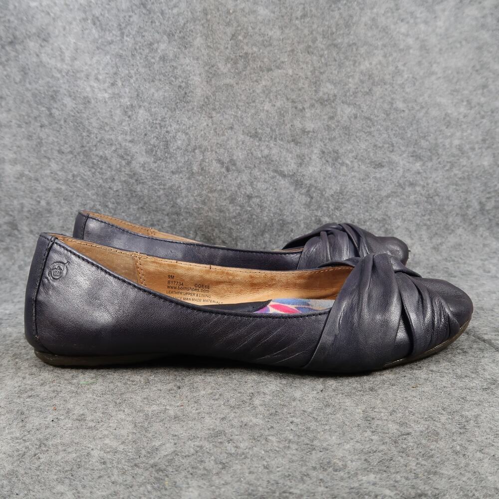 Born Shoes Womens 9 Ballet Flats Lilly Slip On Leather Comfort Fashion Lifestyle